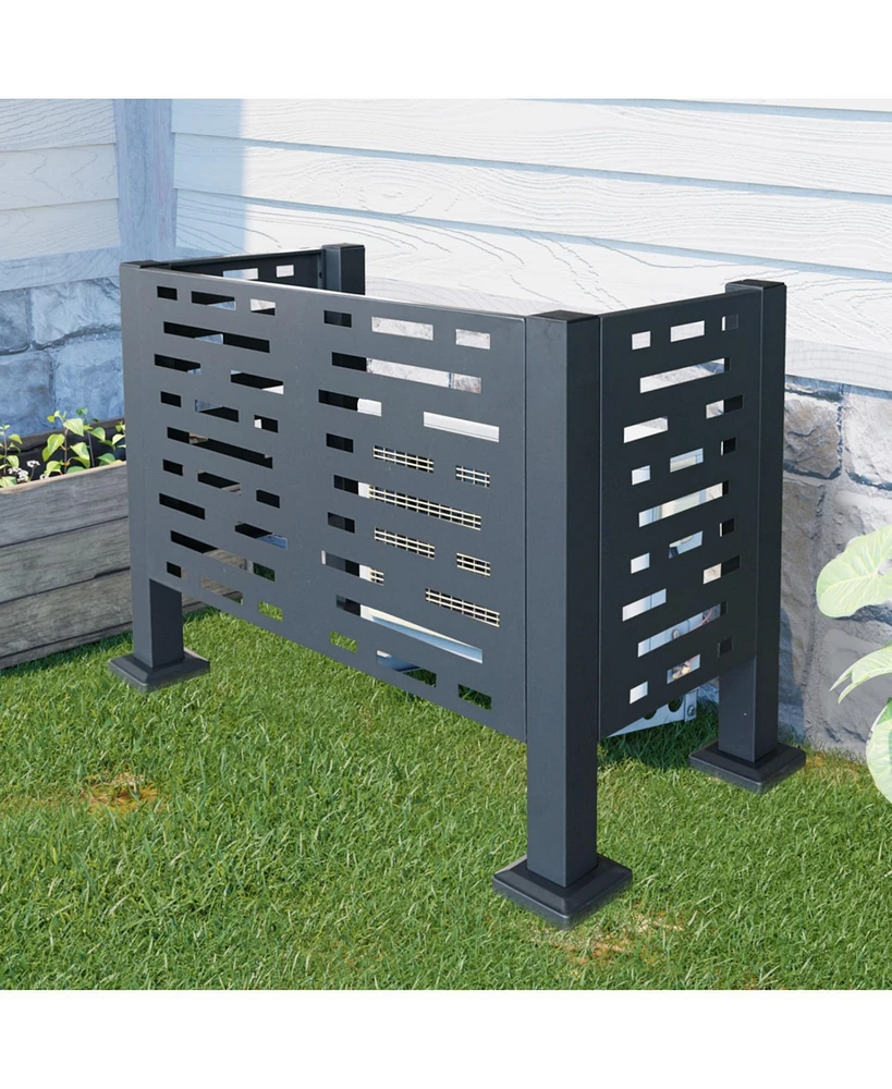 3ftx2ft Ac Unit Privacy Fence Cover, Conceals 3 Units