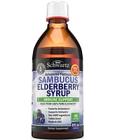 Elderberry Syrup for Kids & Adults, Natural Immune Support with Zinc and Vitamin C, Bioschwartz, Blueberry Pancake Flavor, 8 fl oz