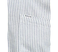 Barbour Men's Deerpark Short Sleeve Striped Button-Front Shirt