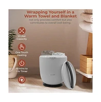 SereneLife Bucket Towel Warmer, 12L, Adjustable Timer, Auto Shut-Off