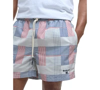 Barbour Men's Oakshore Patchwork 5" Swim Shorts