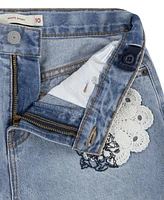 Levi's Big Girls Craft Skate Side Slit Shorts