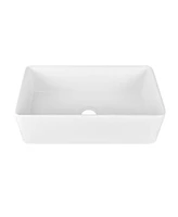 DeerValley 32" x 18" Drop-in Single Bowl 304 Stainless Steel Polished Black Kitchen Sink Workstation with Accessories