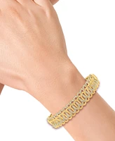 Effy Diamond Intertwined Loop Bangle Bracelet (1-1/2 ct. t.w.) in 14k Gold