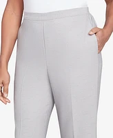 Alfred Dunner Women's Estate of Mind Pull-On Medium Length Pants