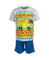 Scooby Doo Little Boys Graphic T-Shirt & Mesh Shorts