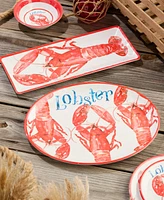 Certified International Beach House Lobster Melamine Platters, Set of 2