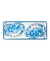 Certified International Beach House Crab Melamine Platters, Set of 2