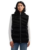 Scotch & Soda Women's Schyler Boxy Puffer with Fixed Hood
