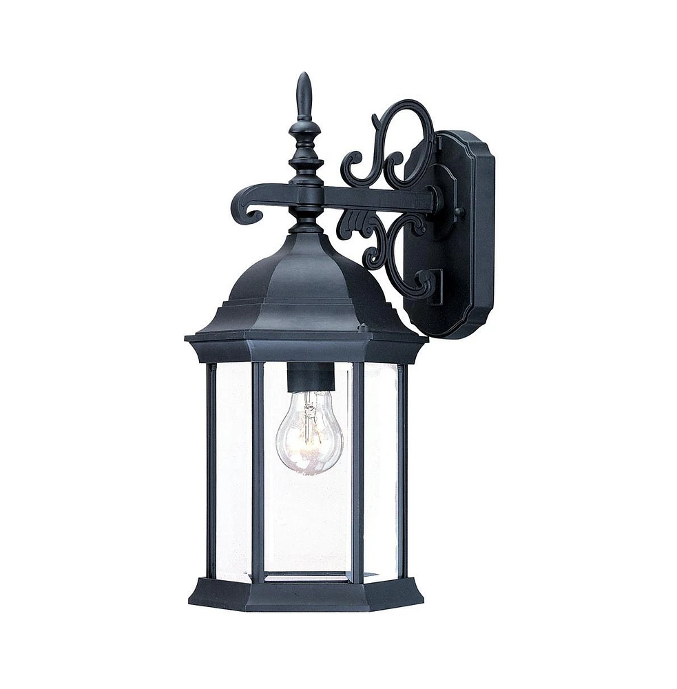Narrow Domed Hanging Glass Lantern Wall Light