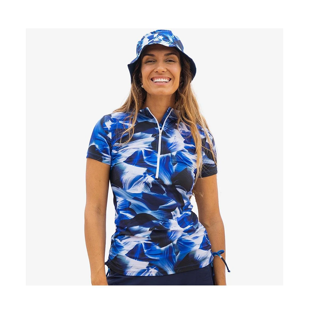 Calypsa Plus Half-Zip Adele Swim Top