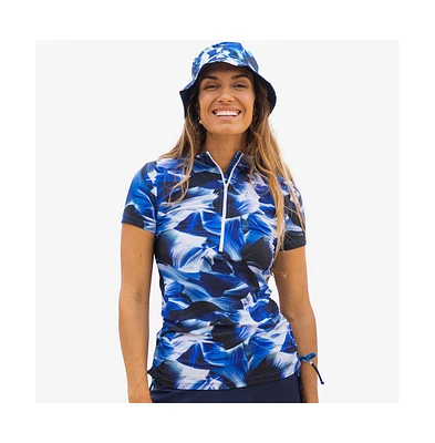 Calypsa Plus Half-Zip Adele Swim Top