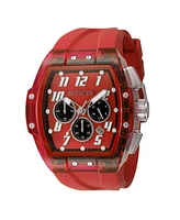 Invicta Men's 45483 S1 Rally Quartz Chronograph Red, Transparent Dial Watch