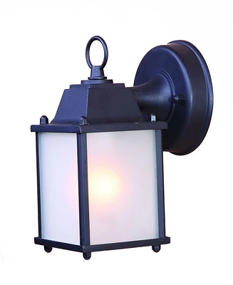 Hanging Frosted Glass Lantern Wall Light – Decorative Lighting for Garden & Walkways
