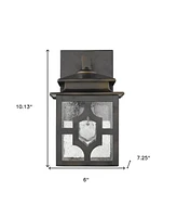 Outdoor Lantern Wall Light Fixture for Porch and Entryway Lighting