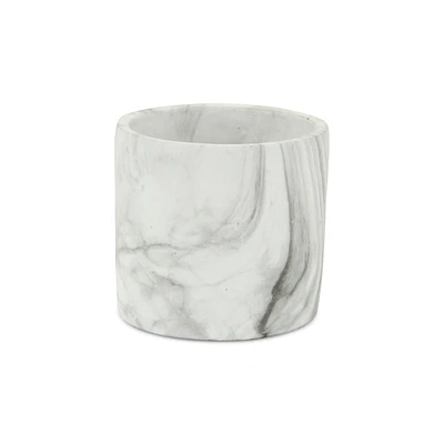 Ceramic Round Planter with Marbleized Finish – Versatile Pot for Home & Garden
