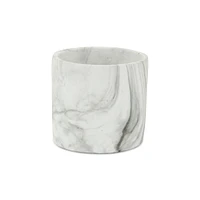 Ceramic Round Planter with Marbleized Finish – Versatile Pot for Home & Garden