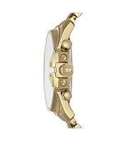 Diesel Men's Mega Chief Slim Quartz Chronograph Gold Stainless Steel Watch, 48mm