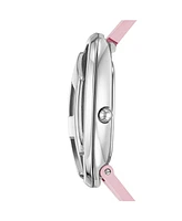 Diesel Women's D-Era Quartz Two-Hand Pink Leather Strap Watch, 39mm