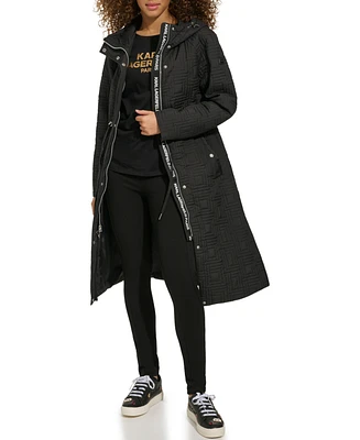 Karl Lagerfeld Women's Quilted Anorak