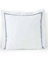 Lands' End 400 Thread Count Premium Supima Cotton No Iron Sateen Embroidered Pillow Sham