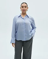 Mango Women's Stripe-Print Shirt