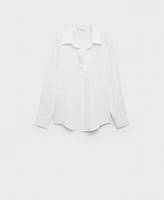 Mango Women's Regular Linen Shirt