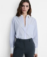 Mango Women's Cotton-Blend Combined Shirt