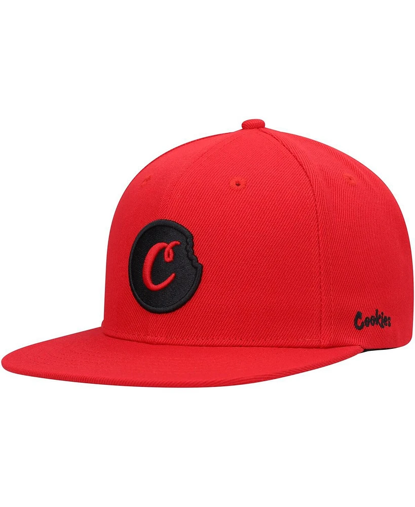 Cookies Men's Red C-Bite Snapback Hat