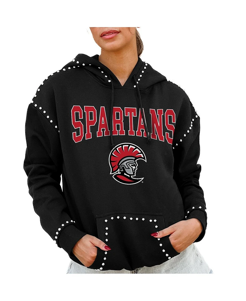 Gameday Couture Women's Black Tampa Spartans Studded Pullover Hoodie