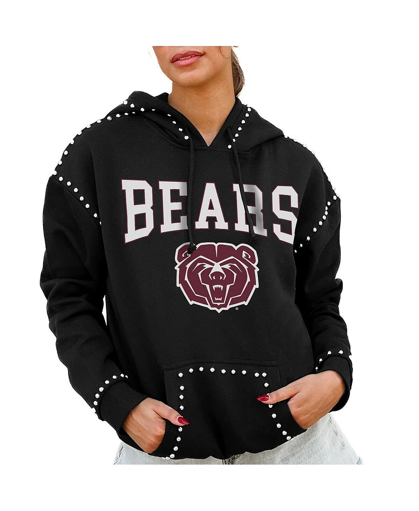 Gameday Couture Women's Black Missouri State University Bears Studded Pullover Hoodie