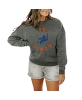 Gameday Couture Women's Charcoal Fc Cincinnati Fleece Pullover Sweatshirt