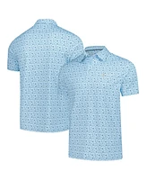 Barstool Golf Men's Light Blue The Players Florida Printed Polo Shirt