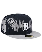 New Era Men's Navy/Gray Detroit Tigers Retro Pattern 59FIFTY Fitted Hat