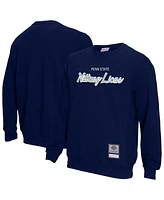 Mitchell & Ness Men's Navy Penn State Nittany Lions Elite Script Pullover Sweatshirt