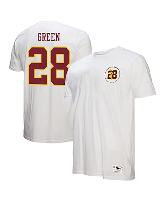 Mitchell & Ness Men's Darrell Green White Washington Commanders Retired Player Name Number T-Shirt