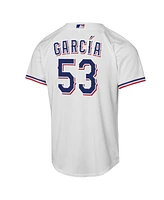 Nike Big Boys and Girls Adolis Garcia White Texas Rangers Home Replica Player Jersey