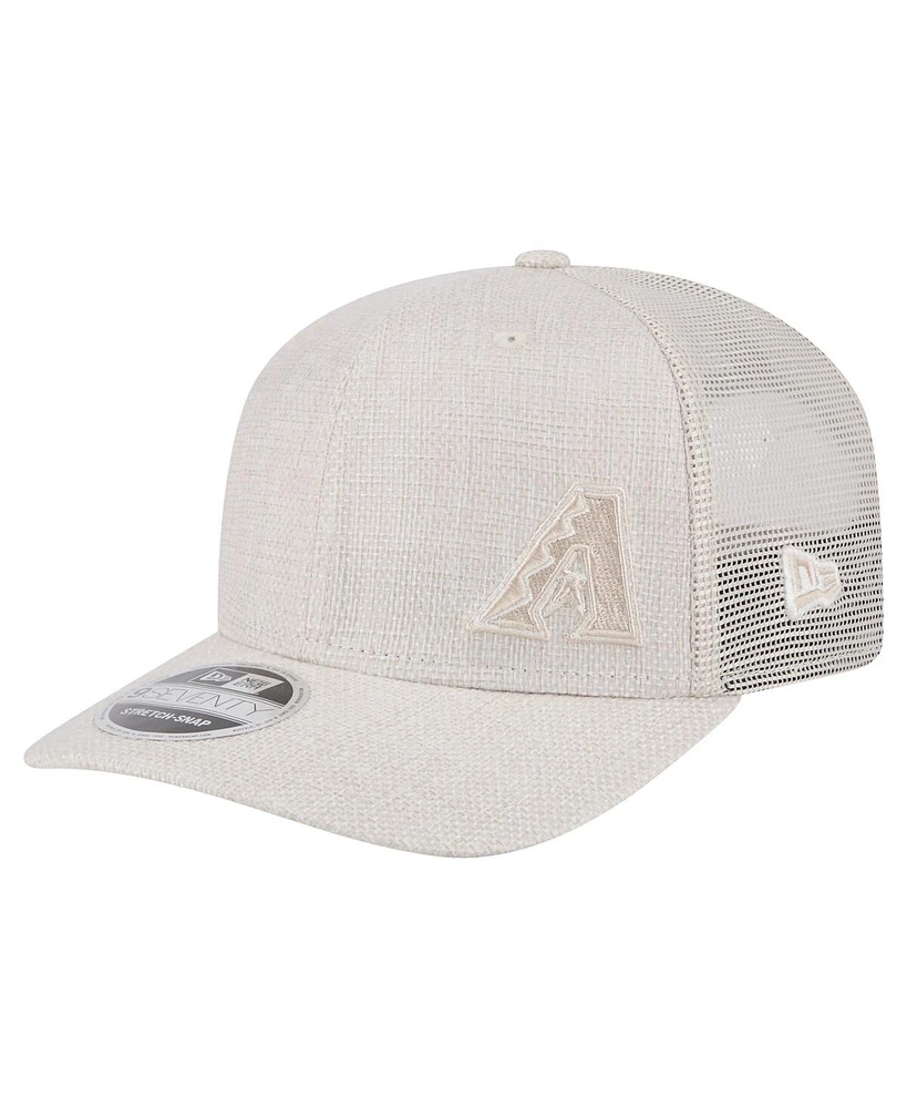 New Era Men's Light Beige Arizona Diamondbacks Flawless 9SEVENTY Stretch-Snap Hat