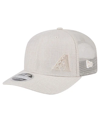 New Era Men's Light Beige Arizona Diamondbacks Flawless 9SEVENTY Stretch-Snap Hat