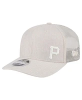 New Era Men's Light Beige Pittsburgh Pirates Flawless 9SEVENTY Stretch-Snap Hat