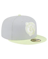 New Era Men's Gray/Green Boston Celtics Color Pack 2-Tone 59FIFTY Fitted Hat