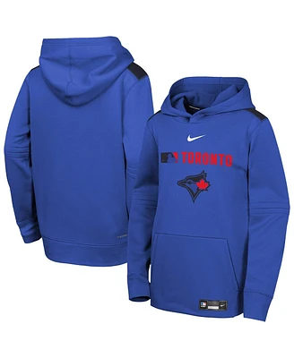 Nike Big Boys and Girls Royal Toronto Blue Jays City Connect Authentic Collection Performance Pullover Hoodie