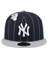 New Era Men's Navy York Yankees Pinstripe 59FIFTY Fitted Hat