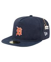 New Era Men's Black Detroit Tigers Championship Side Flag A-Frame 59FIFTY Fitted Hat