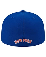 New Era Men's Royal York Mets Overlap 59FIFTY Fitted Hat