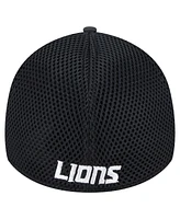 New Era Men's Black Detroit Lions Active Camo 39THIRTY Flex Hat