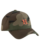 New Era Men's Camo Houston Astros Woodland Team Pop 9FORTY A-Frame Adjustable Hat