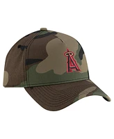 New Era Men's Camo Los Angeles Angels Woodland Team Pop 9FORTY A-Frame Adjustable Hat