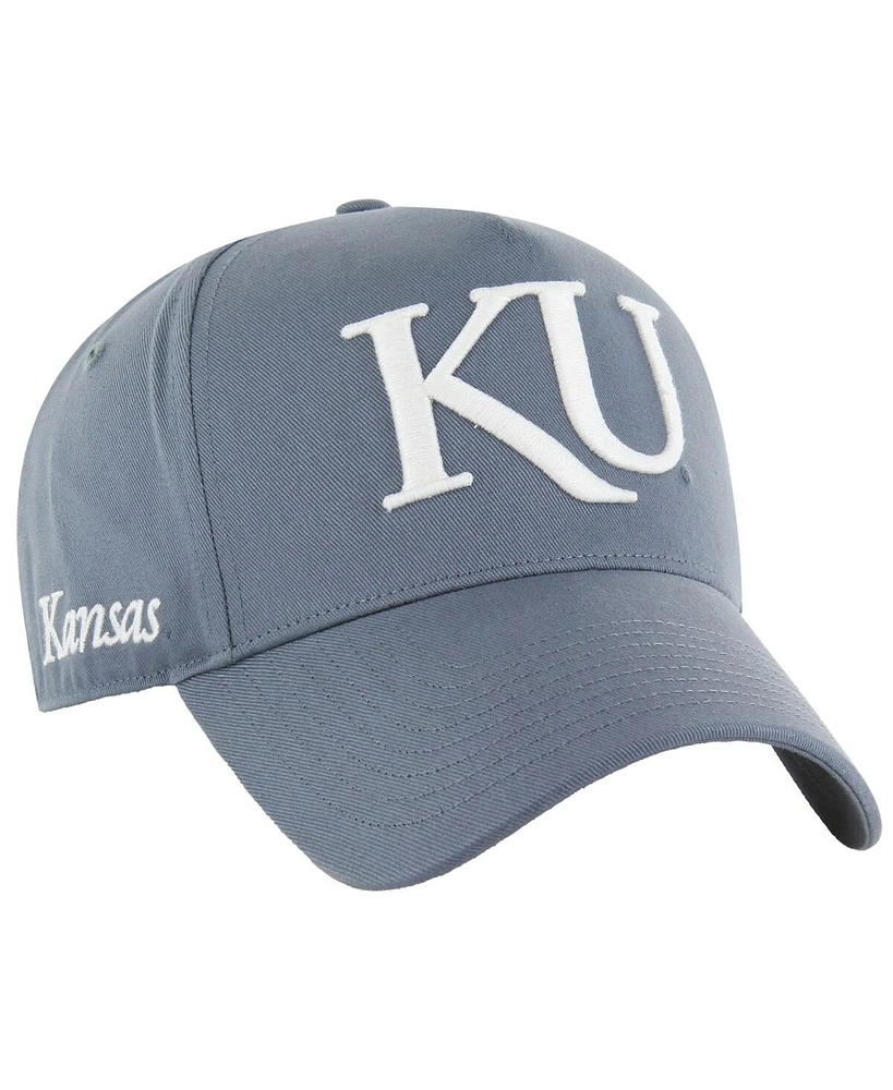 '47 Brand Men's Gray Kansas Jayhawks Foundation Offside Adjustable Hat