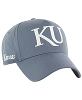 '47 Brand Men's Gray Kansas Jayhawks Foundation Offside Adjustable Hat
